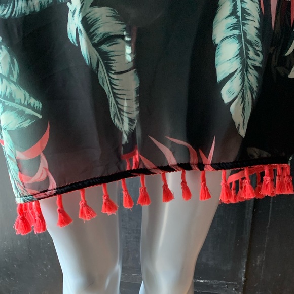 Swimsuit Coverup Beach Wear Sheer Dress Bikini Dress size Large - Picture 4 of 6